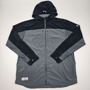 Under Armour HeatGear Backwater Hybrid Shirt Men's XL Loose Full Zip Hoodie Fish